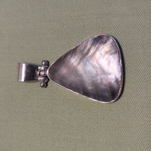 Vintage Sterling Silver Mother of Pearl pendant